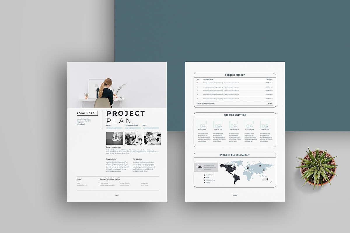 Project Plan | MS Word & Canva, a Stationery Template by obayes (Photo 2 of 6)