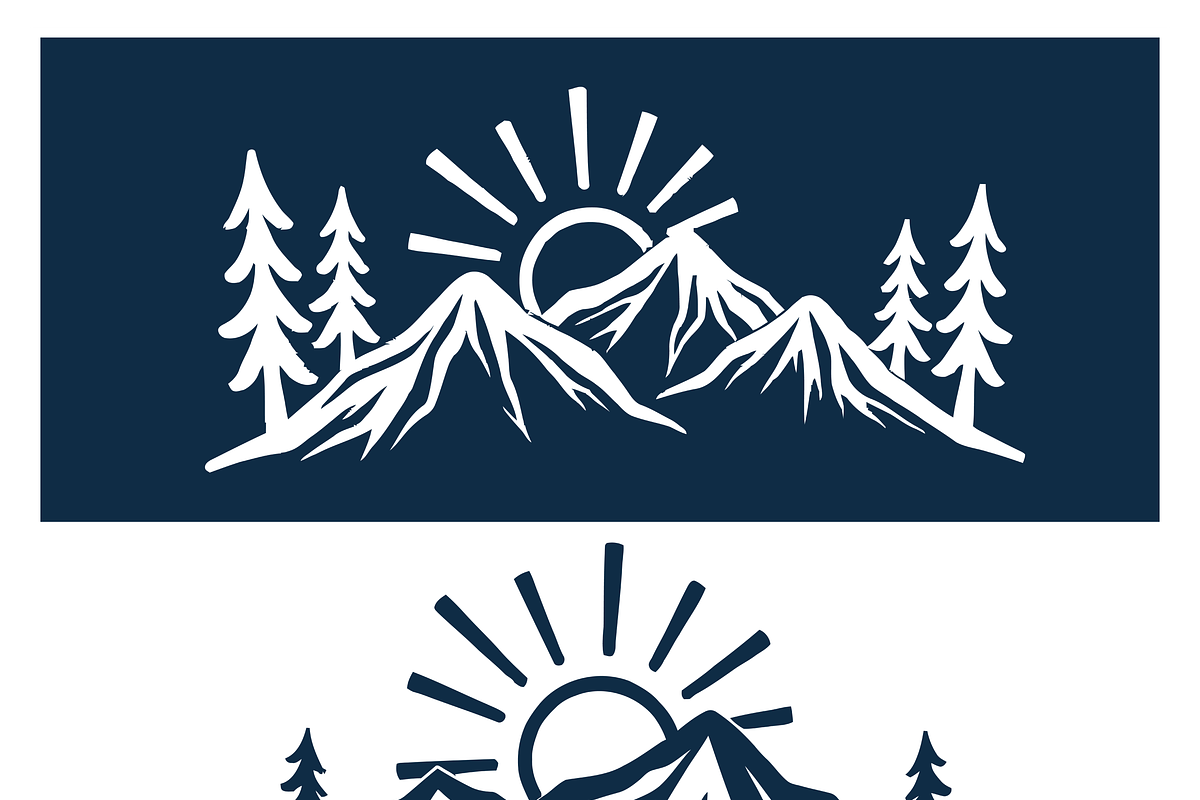 Mountain Sunrise Illustrations, a Work Illustration by CarWrap design (Photo 4 of 4)