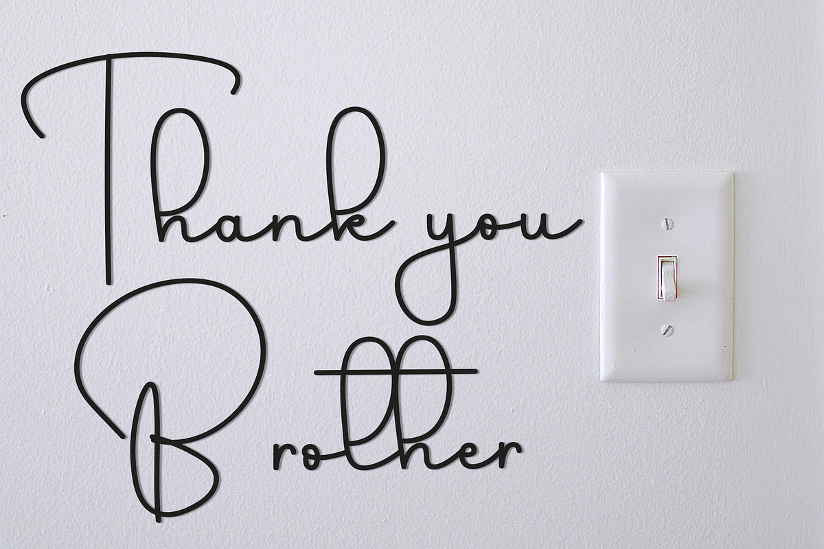 Swallowing, a Handwritten Font by InermediaSTUDIO (Photo 8 of 8)