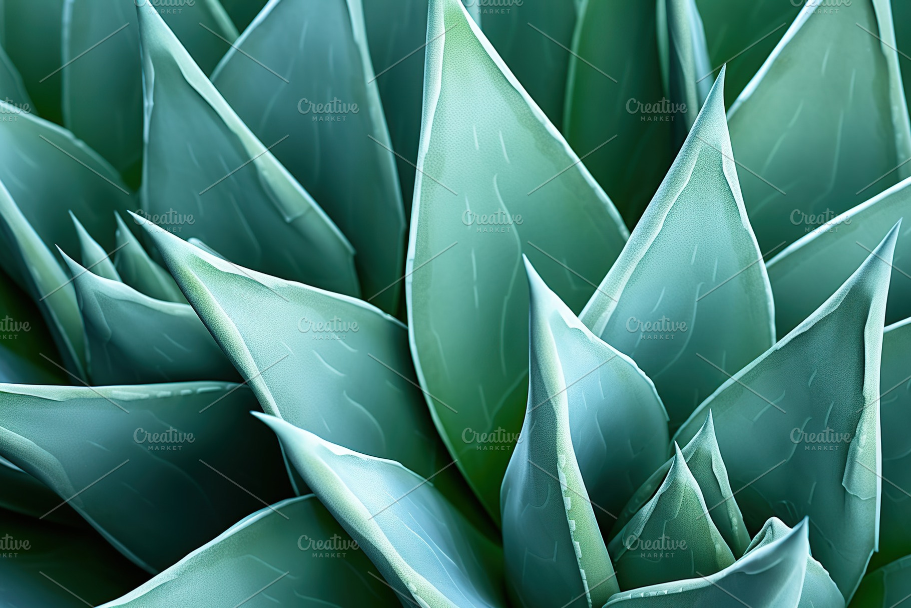 Background of green agave cactus, a Nature Photo by AlyaAnd