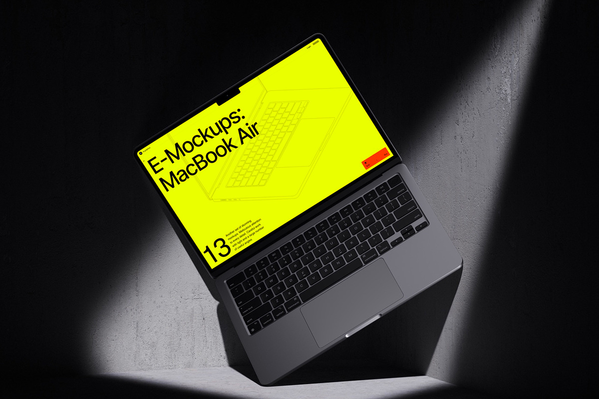 E-Mockups: MacBook Air, a Mac Mockup by ls.graphics (Photo 6 of 8)