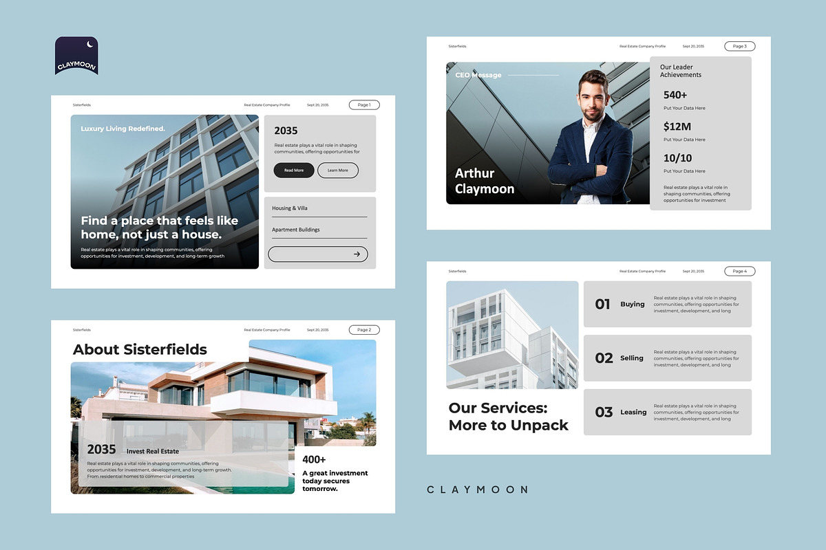 Real Estate Company Profile, a Presentation Template by Claymoon Lab (Photo 7 of 7)