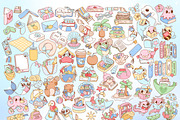 Bookish Summer Clipart Bundle, a Seasonal Illustration by Huxmay (Thumbnail 2 of 8)