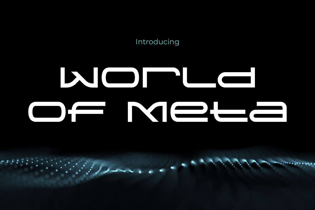 World of Meta, a Sans Serif Font by Pinisi ART (Photo 1 of 10)