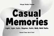Casual Memories – Casual Sans Serif, a Sans Serif Font by Fikryal Studio (Thumbnail 1 of 15)