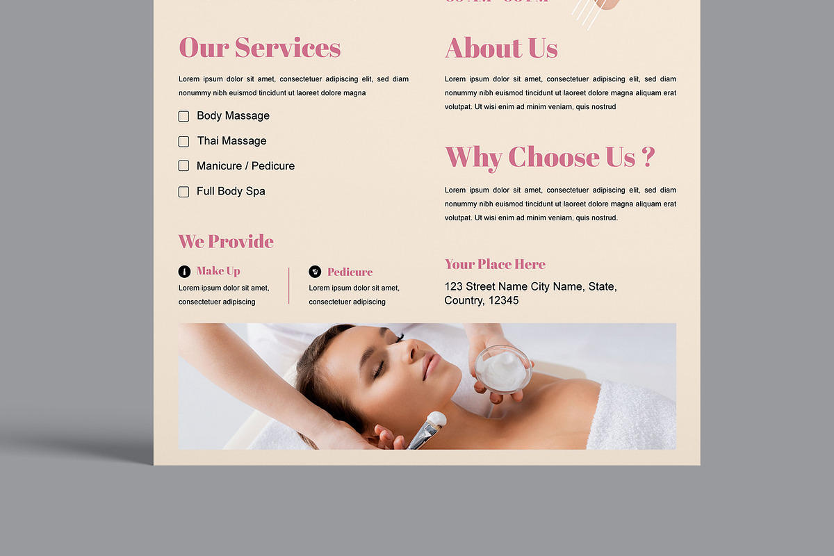 Beauty Care Flyer, a Flyer Template by MightyDesign (Photo 5 of 8)