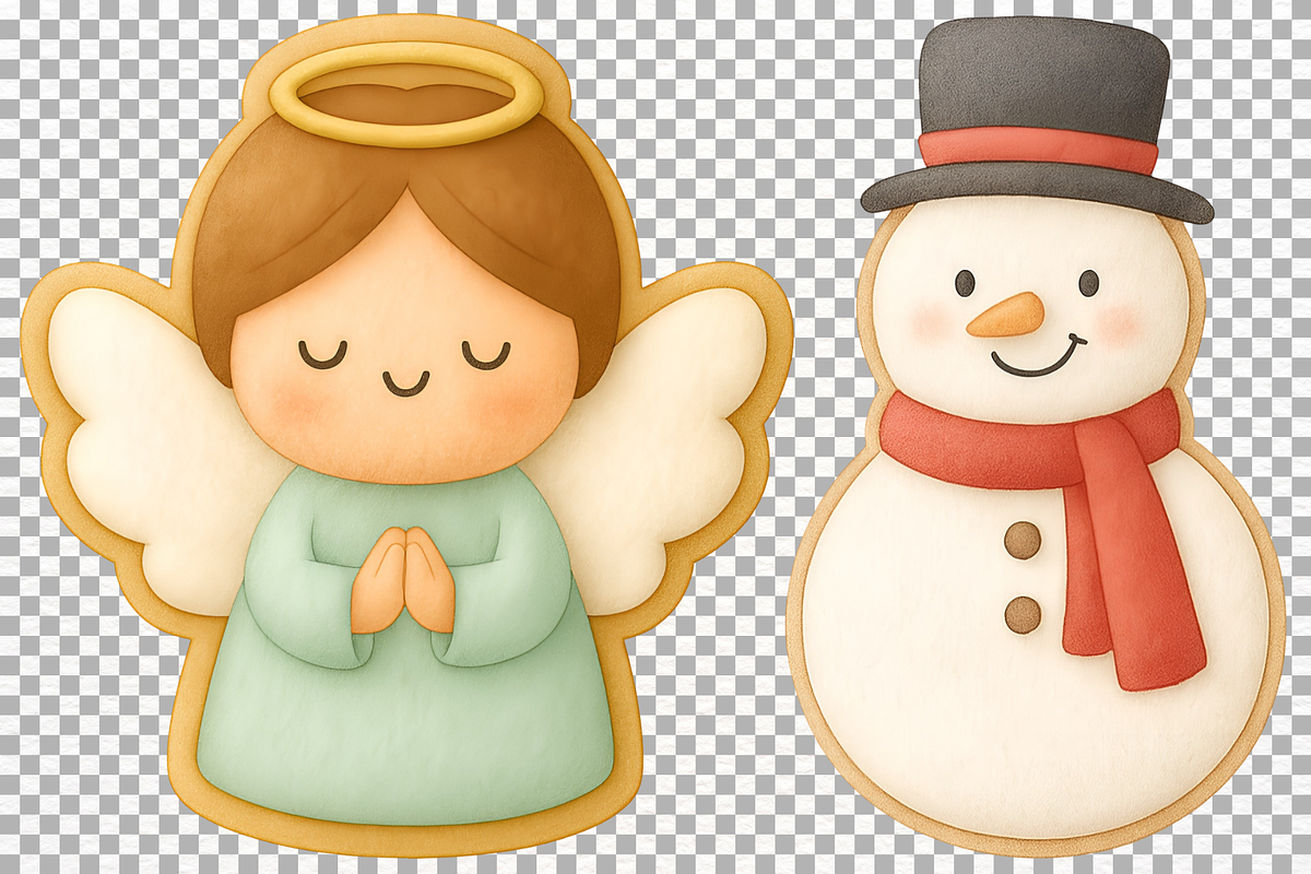 Christmas Gingerbread Cookies PNG, a Food Illustration by SugarCloudStudioArt (Photo 5 of 6)
