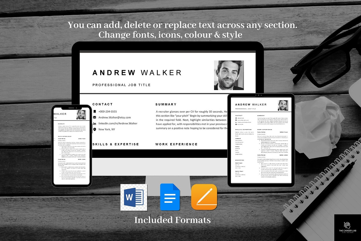 Resume/CV with Photo template, a Resume Template by The Career Lab (Photo 7 of 10)