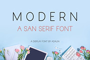 Modern - San Serif Font, a Sans Serif Font by Adalin Shop (Thumbnail 1 of 7)