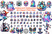 Iridescent Halloween Clipart 50, a Seasonal Illustration by Artisan Craft (Thumbnail 1 of 10)