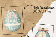 Easter Eggs With Bow Design Clipart, a Decorative Illustration by Fusion Dream (Thumbnail 8 of 10)