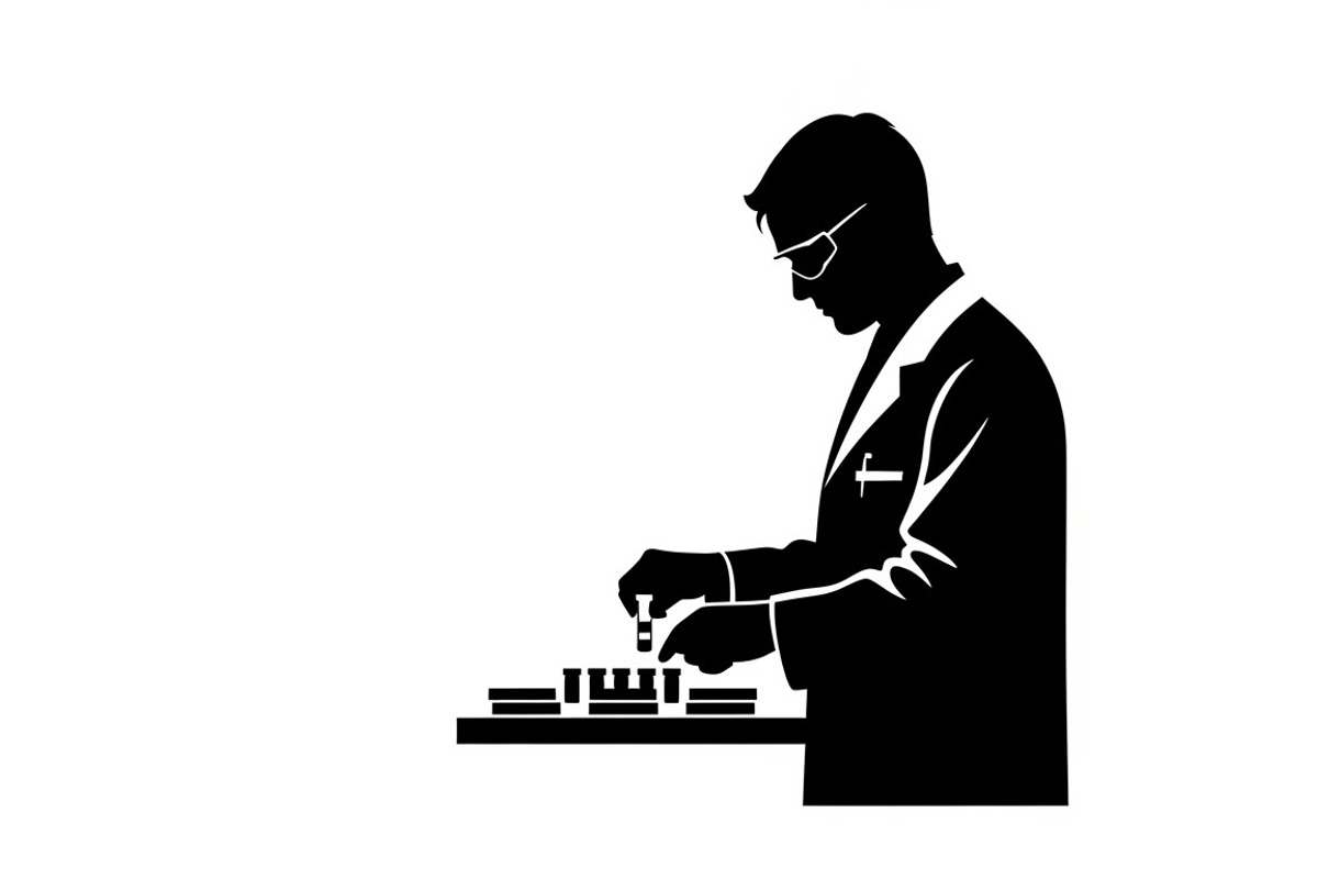 This Scientist Lab Silhouettes, an Illustration by Amazin_art (Photo 16 of 22)