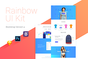 Rainbow UI Kit + Bootstrap 4 theme, a Bootstrap Template by EpicShop (Thumbnail 1 of 5)