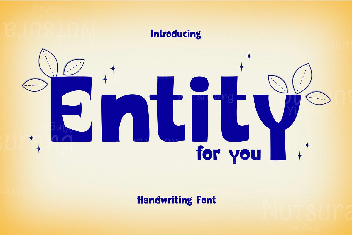 Entity for You, a Serif Font by N Nakorn Creative (Photo 1 of 9)
