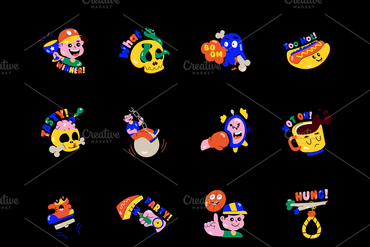 Animated Social Media Stickers, an Icon by Vectors Market (Photo 6 of 7)