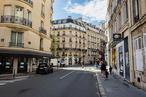 Paris Street Corner in Daylight