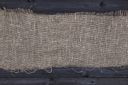 Rustic burlap on a wooden table, a Texture Graphic by Max Lashcheuski (Thumbnail 4 of 12)