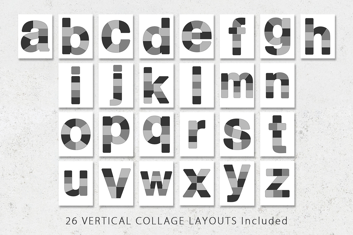 8.5x11 Alphabet Letter Templates, a Poster Template by Loveurstyle Designs (Photo 2 of 5)