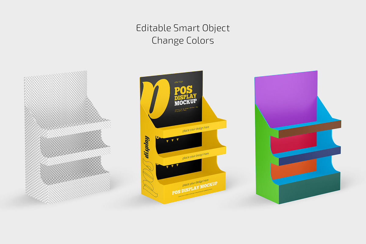 POS Display Mockup Set, an Advertising Mockup by Country4k (Photo 2 of 4)