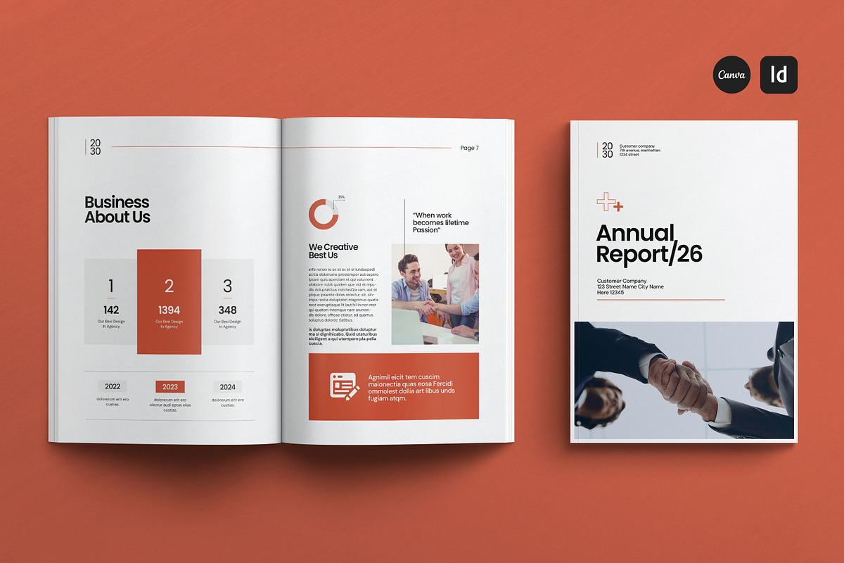 Annual Report Template preview 2
