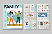 Family Magazine Template, a Magazine Template by BrandPacks (Thumbnail 1 of 6)