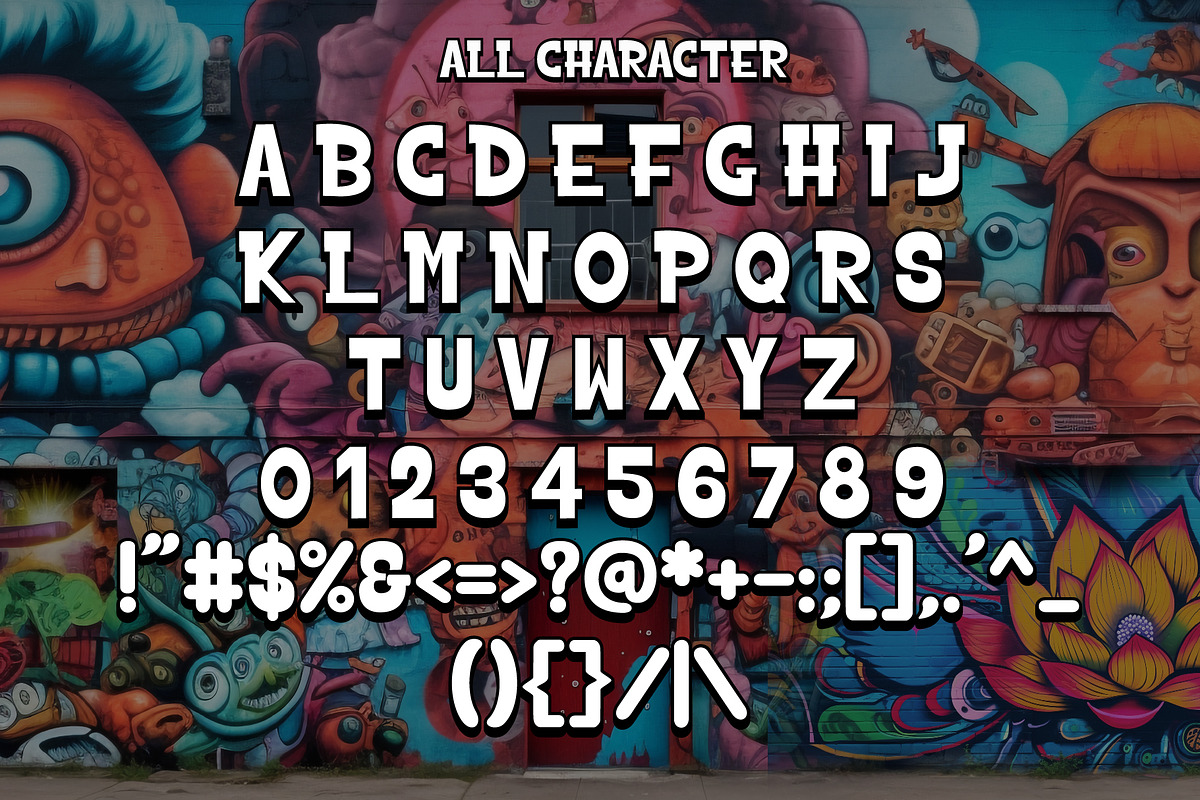 Groovy Graffiti - Graffiti Font, a Handwritten Font by Densu Creative (Photo 5 of 6)