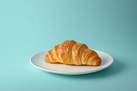 French pastry croissants, fresh baked, a Food & Drink Photo by AlyaAnd