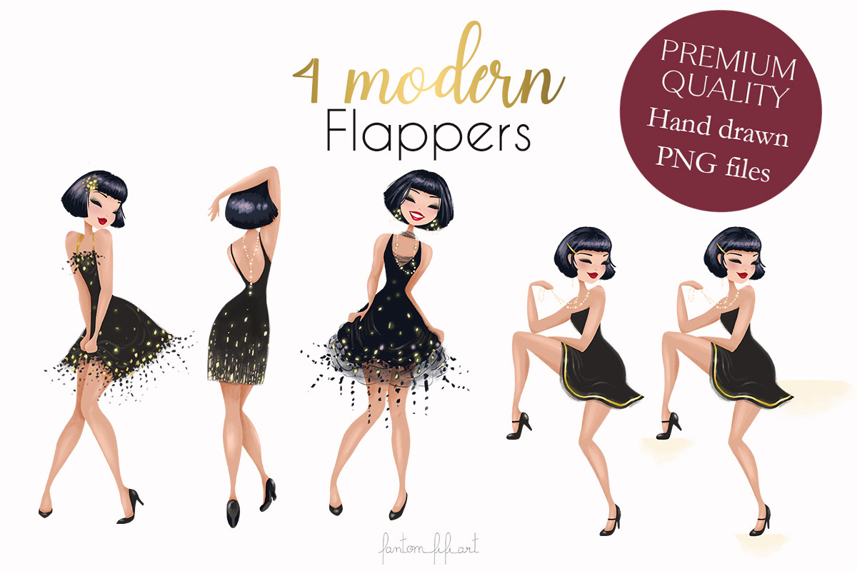 Modern flappers collection, an Illustration by Fantom Fifi Art (Photo 2 of 6)