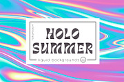 Holo Summer abstract backgrounds, a Background Graphic by tatiankaart (Thumbnail 1 of 6)