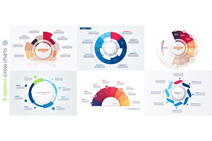 8 option infographic vector designs