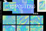 Lime Acid Gradients & Objects, a Texture Graphic by Julie&Taily (Thumbnail 19 of 21)