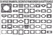 Vintage Ornamental Frame Bundle, an Illustration by hafijul (Thumbnail 1 of 51)
