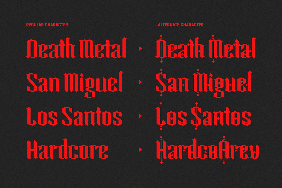 Cagloria - Blackletter Display Font, a Blackletter Font by fuzztype (Photo 4 of 10)