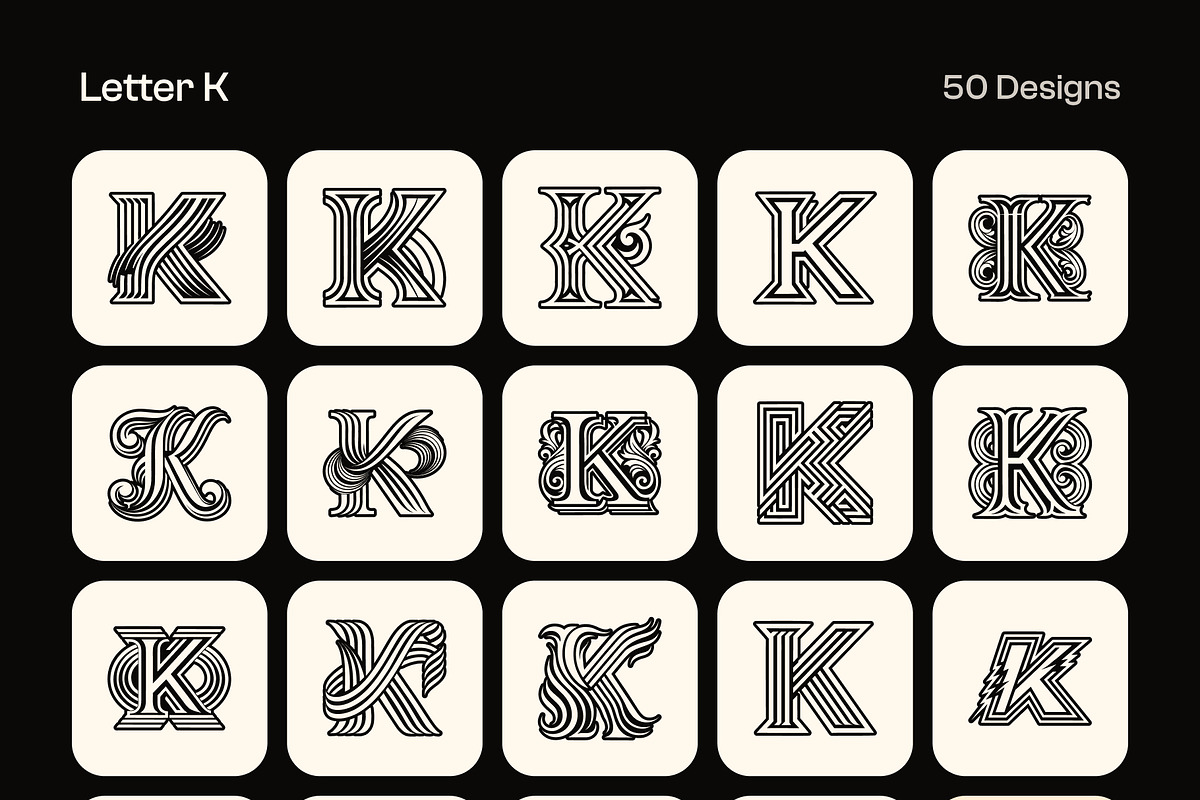 1400 Alphabet Letters Logo, a Solid Icon by Creative Stall (Photo 18 of 34)