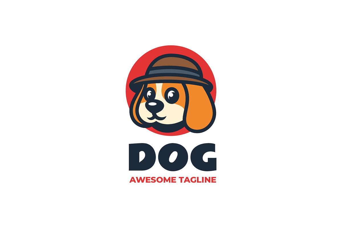 Cute Dog Mascot Logo Design, a Branding & Logo Template by Artnivora.Std