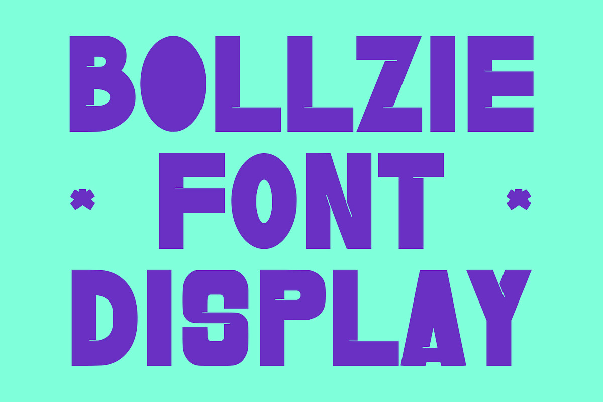 Bollzie Display Font Sans Serif, a Sans Serif Font by Maulana Creative (Photo 1 of 8)