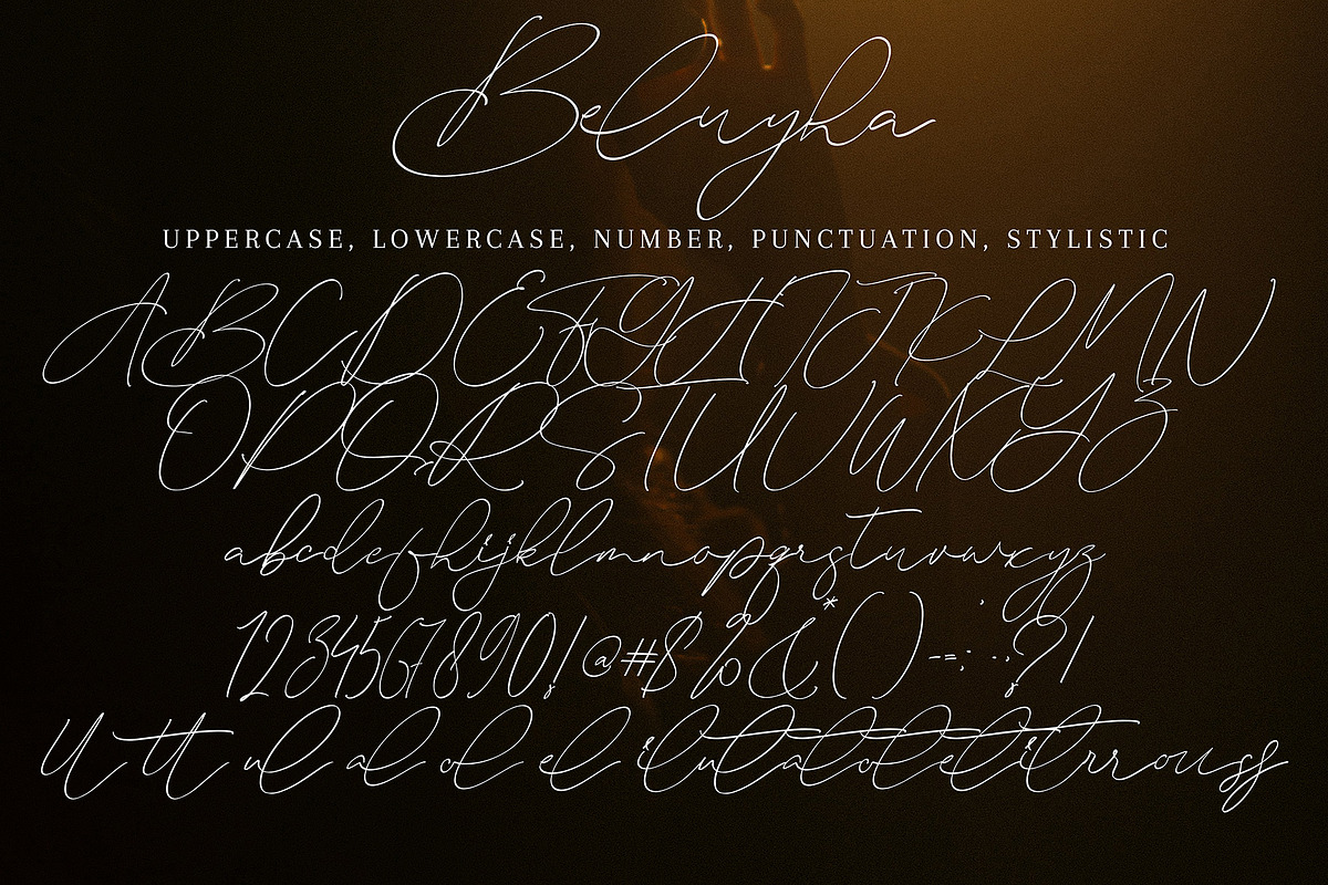 Beluyha, a Script Font by pineungtype (Photo 9 of 9)