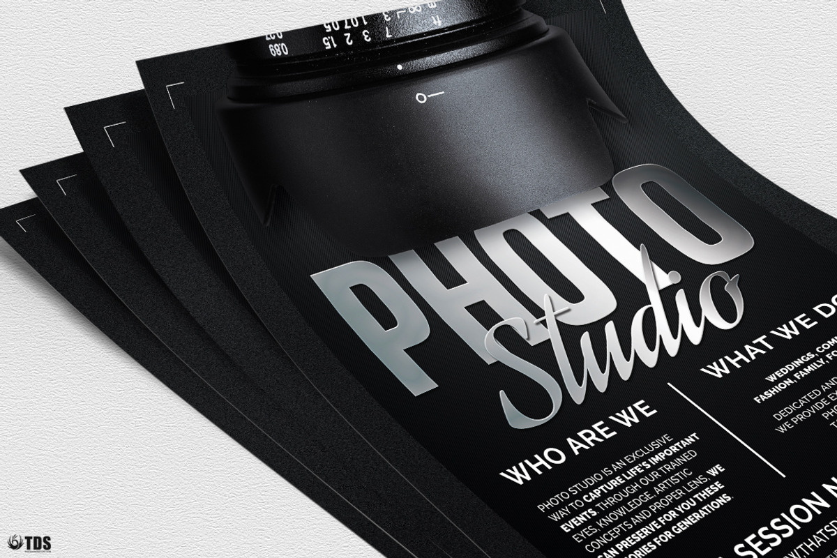 Photo Studio Flyer Template V2, a Flyer Template by ThatsDesign Art