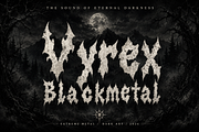 Vyrex Blackmetal, a Script Font by Wow Magic (Thumbnail 1 of 5)