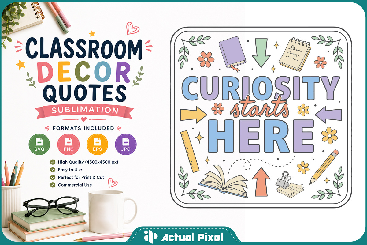 Classroom Decor Quotes Bundle, an Education Illustration by Actual Pixel (Photo 3 of 13)