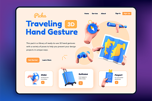 Traveling Hand Gesture 3D