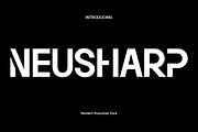Neusharp - Modern Sans Serif Font, a Sans Serif Font by Luna Shop (Thumbnail 1 of 14)