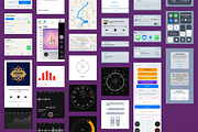 iOS11 GUI KIT Illustrator Sketch XD, an UI Kit Template by Ui Markets (Thumbnail 9 of 21)