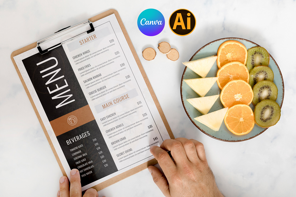 Restaurant Menu Template - Canva