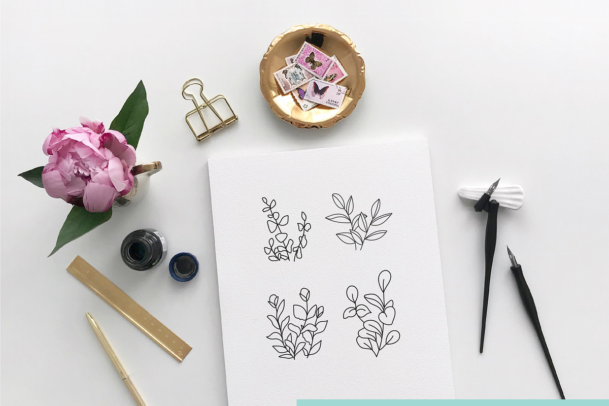 Minimalist Succulent Clipart Bundle, an Illustration by Hannah Eliza Studio (Photo 5 of 6)