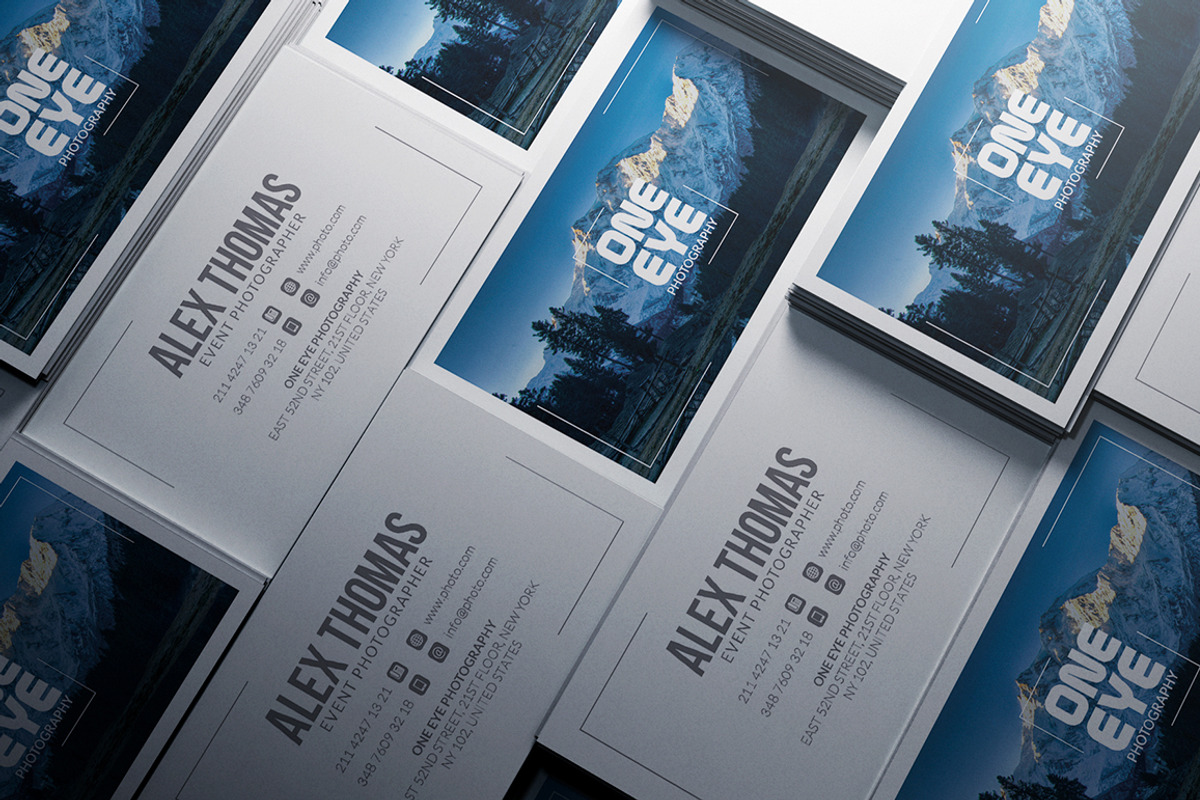 Minimal Photographer Business Card, a Business Card Template by Marvel (Photo 3 of 5)