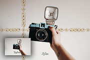 23 Golden Floral Photoshop Overlay, a Background Graphic by 3Motional (Thumbnail 7 of 21)