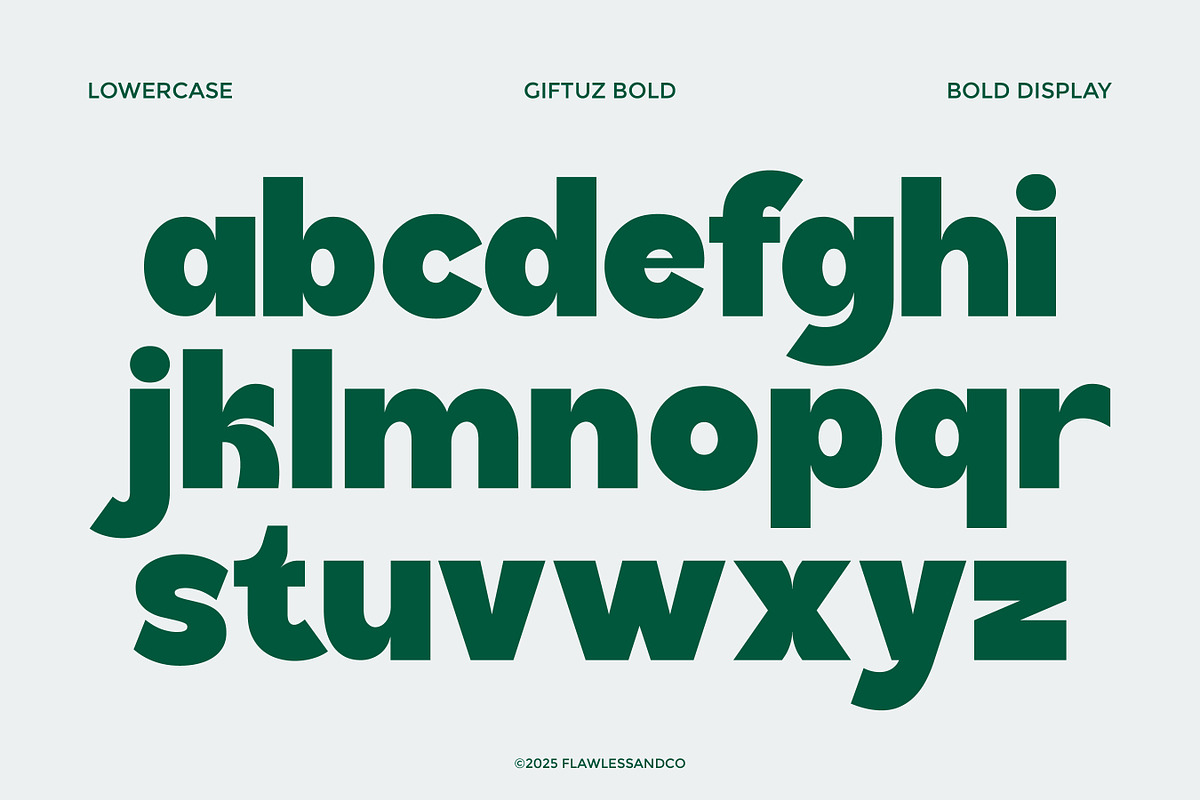 Giftuz - Bold Sans Serif Font, a Sans Serif Font by Flawless And Co (Photo 8 of 10)