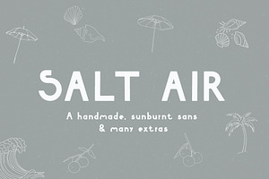 Salt Air Handmade Retro Sans Serif