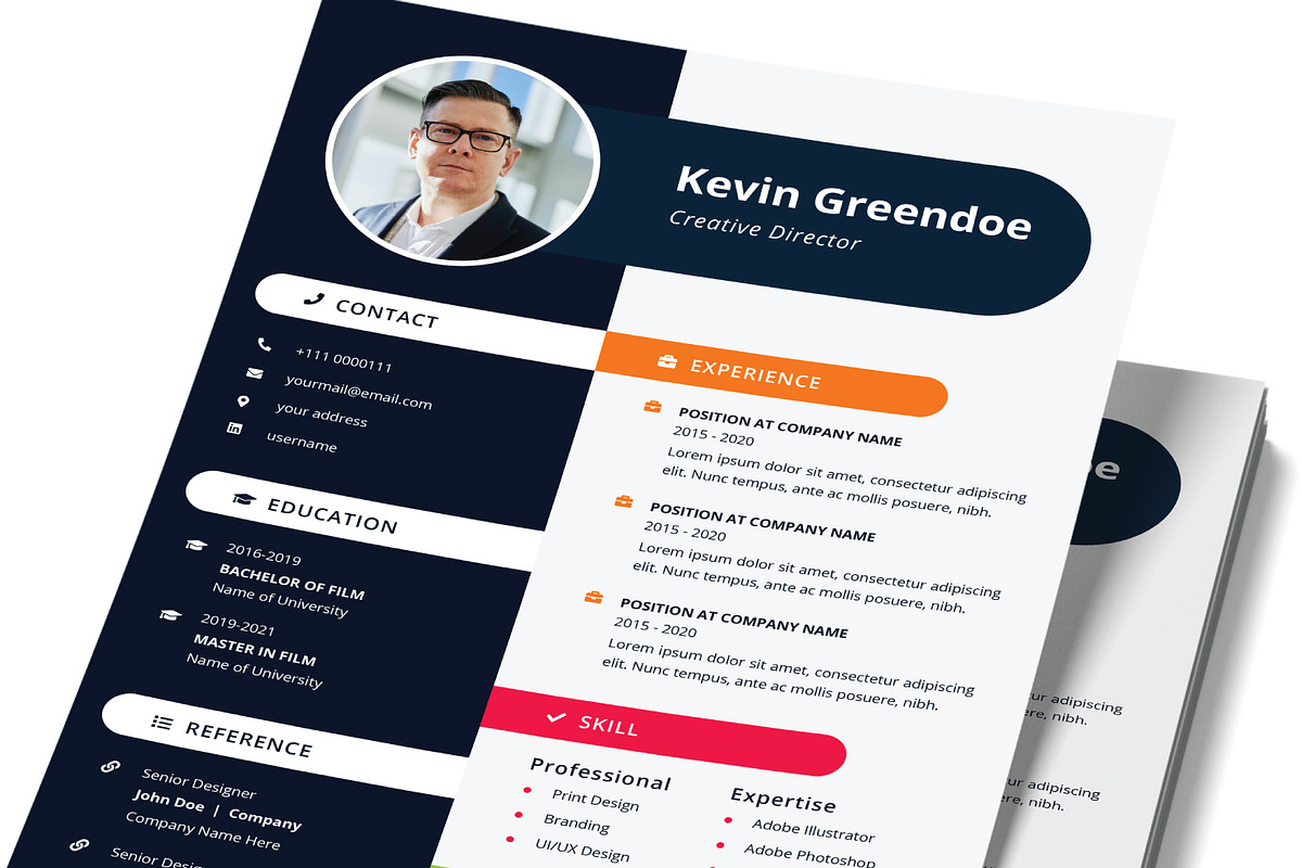 Jhony Resume Template, a Resume Template by rivatxfz (Photo 2 of 2)